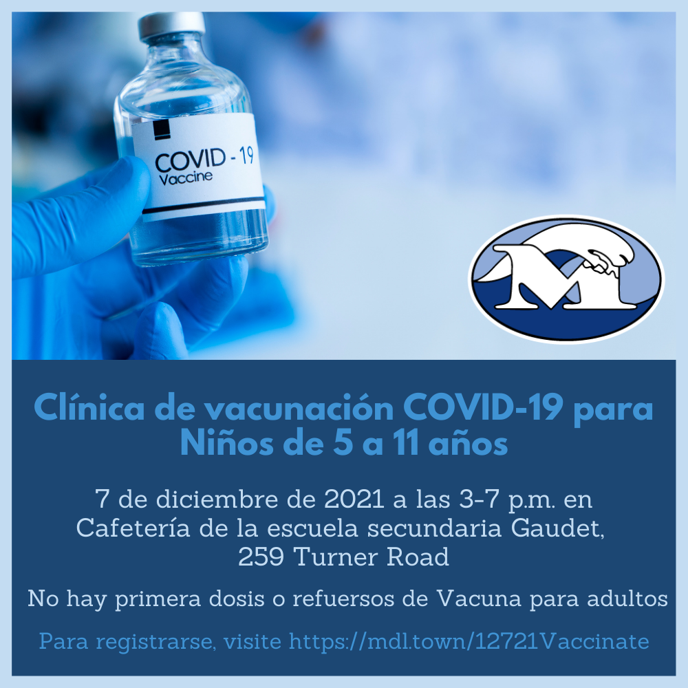 Clínica de vacunación COVID-19 para niños de 5 a 11 años