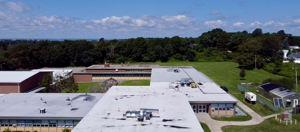 Middletown High School roof