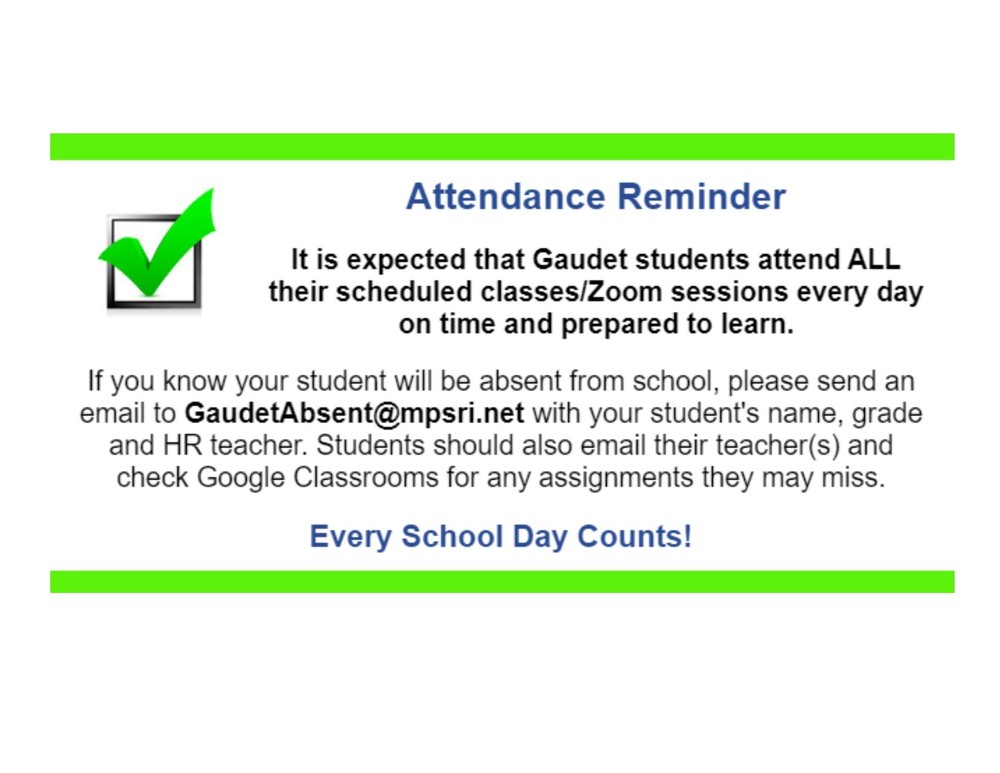 Attendance Reminder