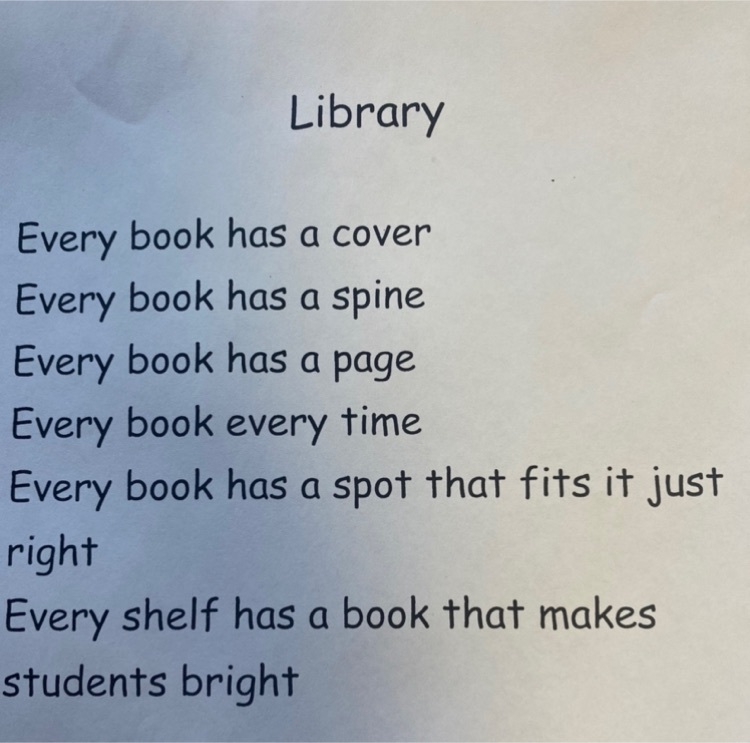 library poem 